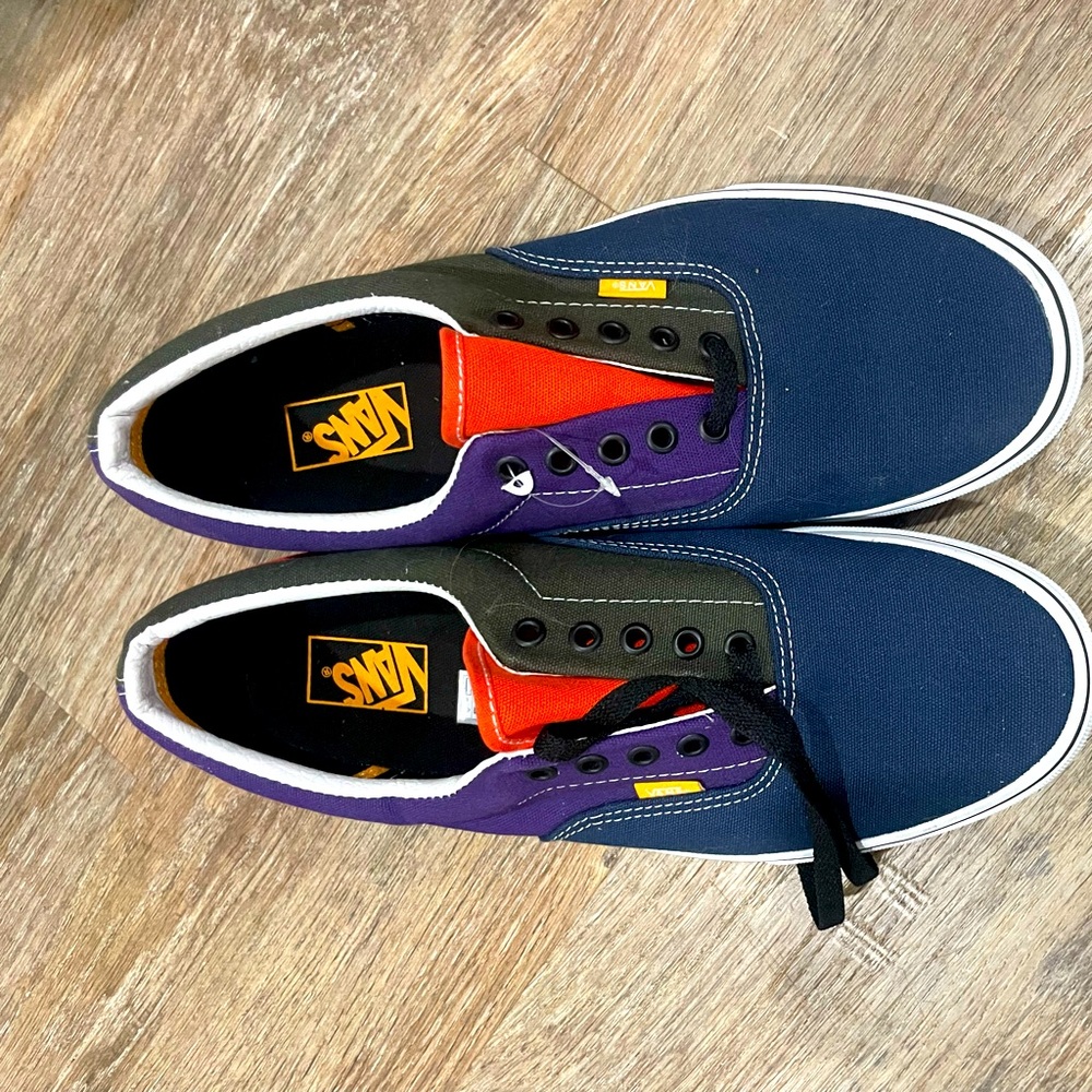 Vans Mens Shoes Size 13 Era Mix & Match Violet Indigo Forrest Green
